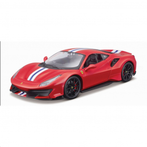 Bburago Ferrari 488 Pista fém autó piros 1/24  (15626026)